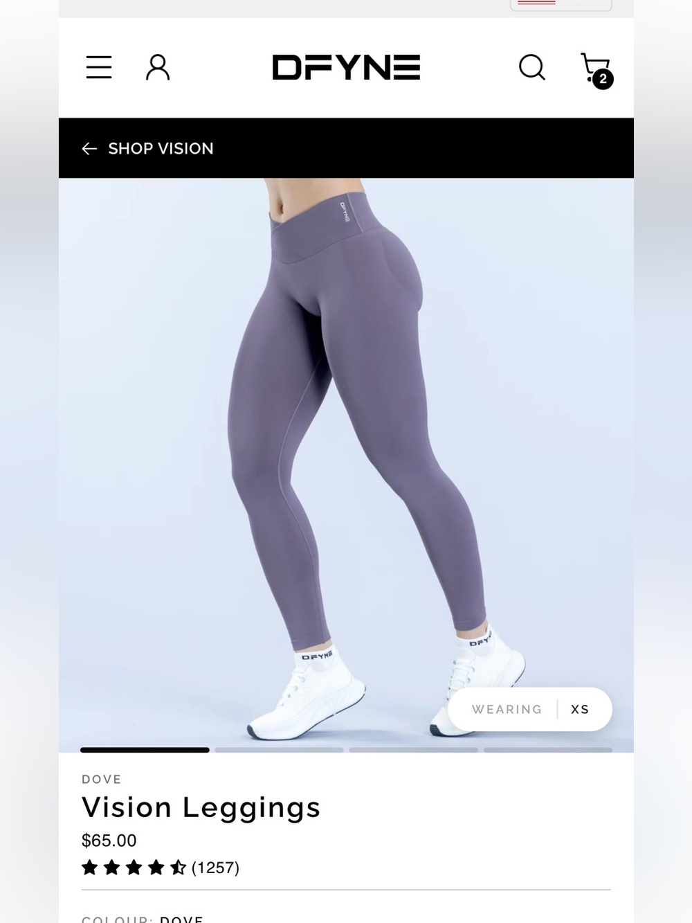 DFYNE Vision Leggings and Sports bra  - DOVE